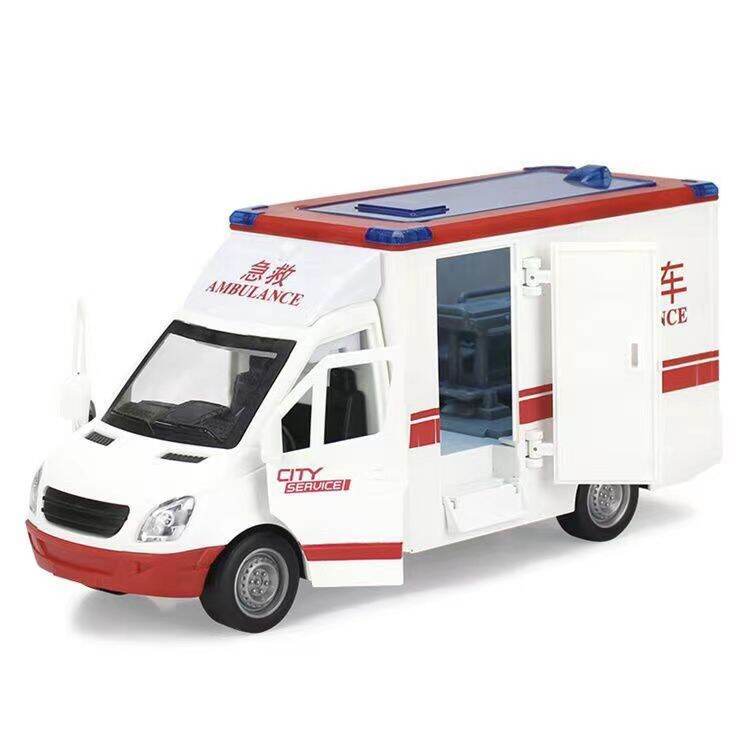 Xe cứu hỏa 120 xe đồ chơi xe cứu hỏa 119 xe âm nhạc ánh sáng hát mở cửa có cáng câu chuyện trí tuệ quán tính