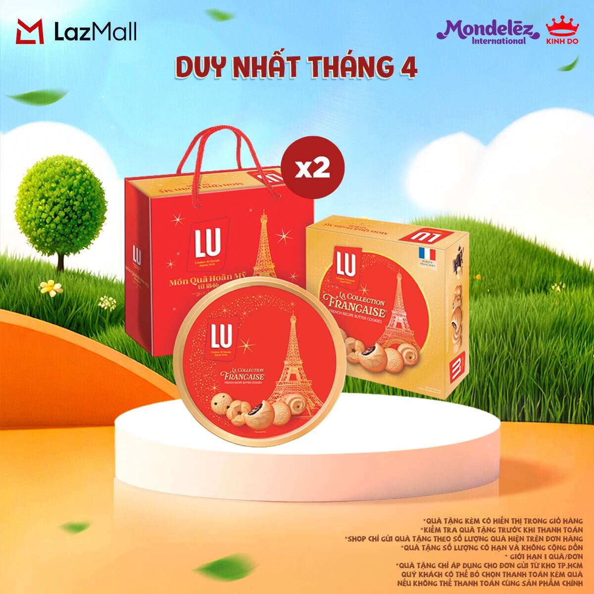 [CÓ TÚI GIẤY] Bánh Quy Bơ Thập Cẩm Công Thức Pháp LU Hộp 320G