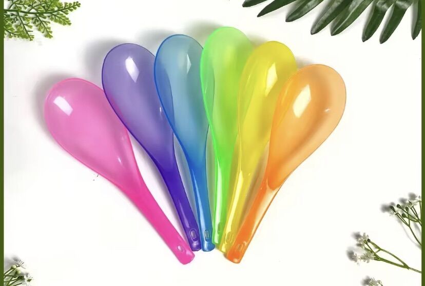 🍚Bán sỉ_ 5 Lố (60 Cái) Vá Múc Cơm Nhựa Dẻo (Dài 21cm)