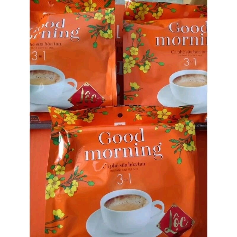 Cafe sữa hòa tan 3 in 1 trần quang good morning.