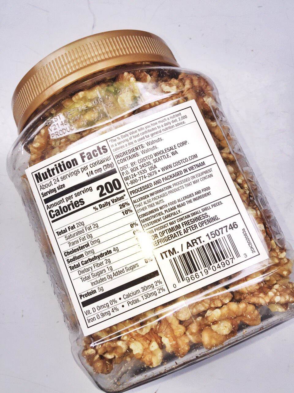 Hạt Óc Chó Tác Vỏ Kirkland - Thương Hiệu Mỹ