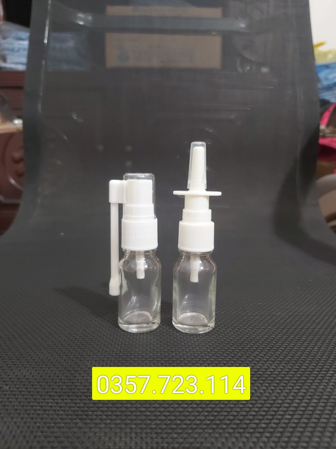 Chai thủy tinh xit mũi ,họng ,xịt thẳng