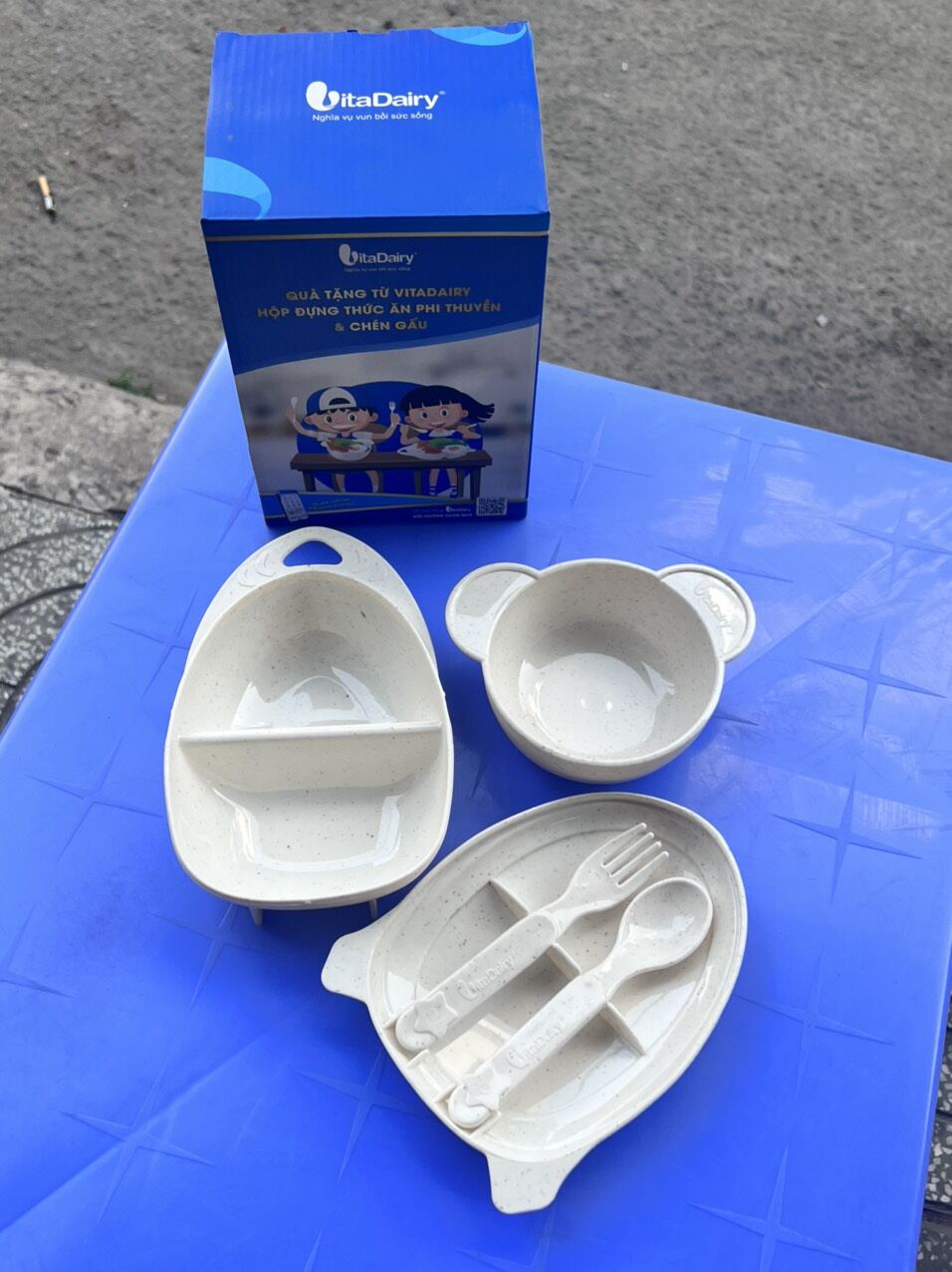 bộ ăn dặm phi thuyền 4 món cho bé