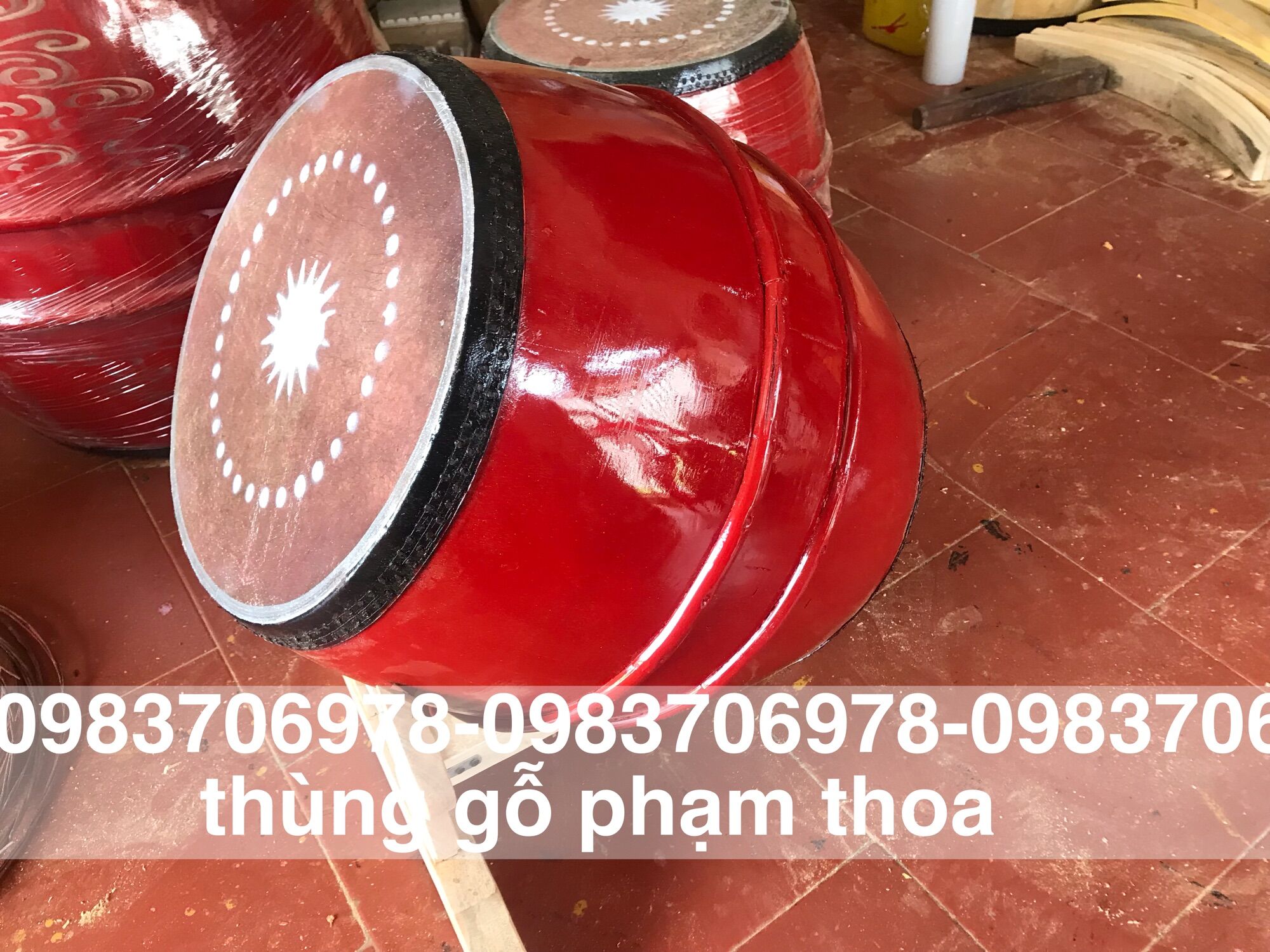 Trống gỗ trường học- trống cúng- trống lễ