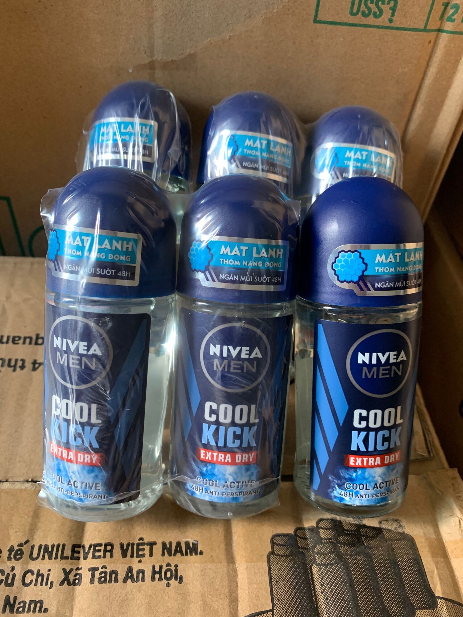 Combo 2 chai Lăn khử mùi NIVEA MEN COOL 50ml