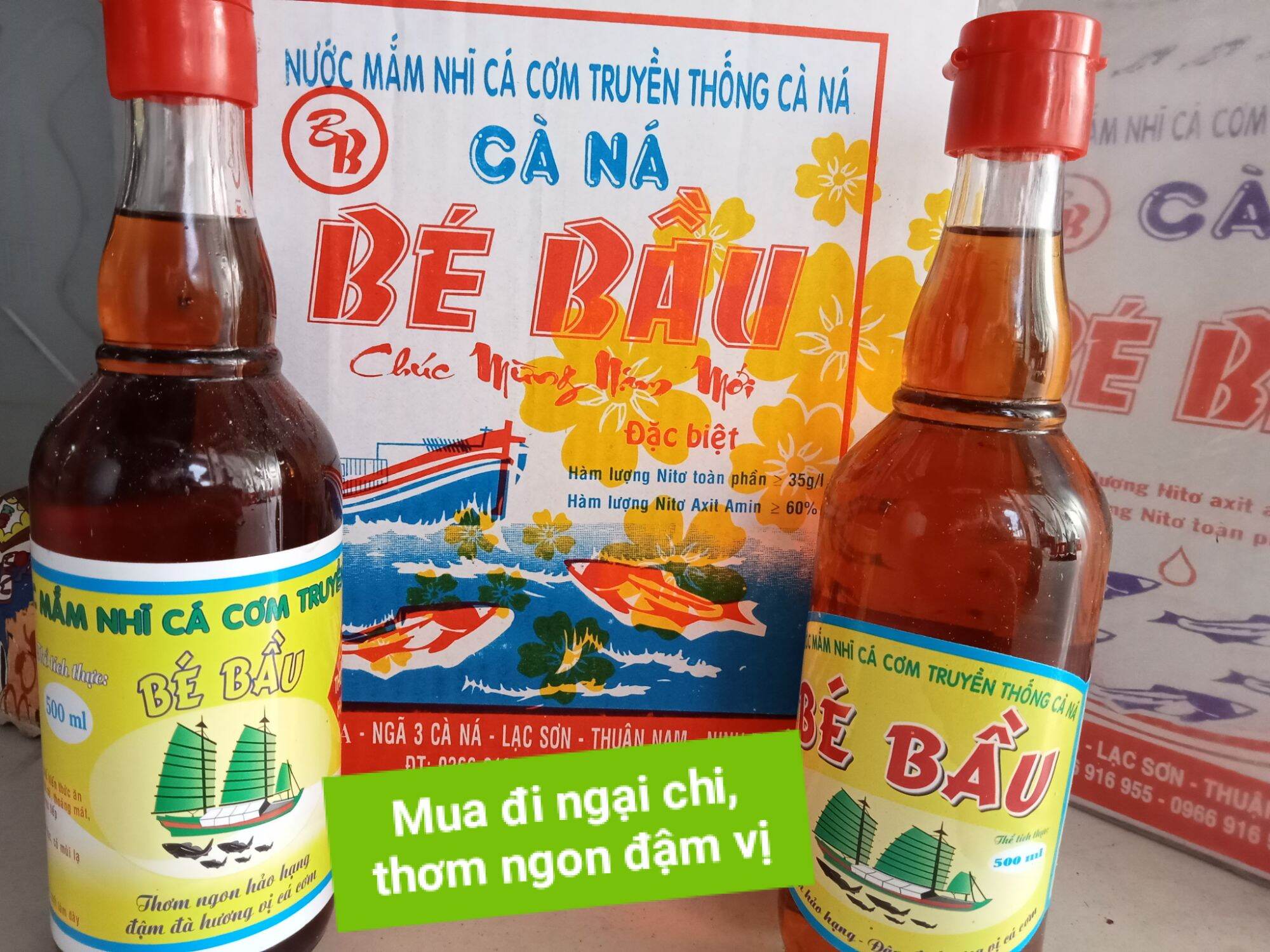 Combo 2 chai nước mắm Bé Bầu đặc biệt (chai thủy tinh 500ml)