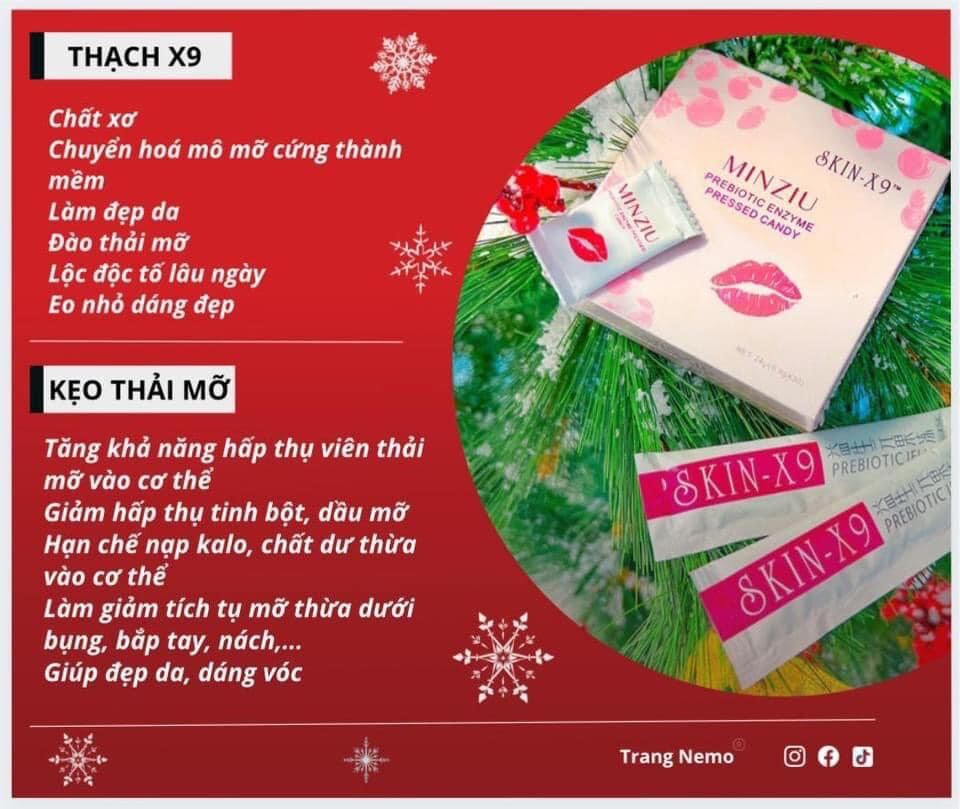 KẸO NGẬM THẢI MỠ SKIN X9 TRANG NEMO