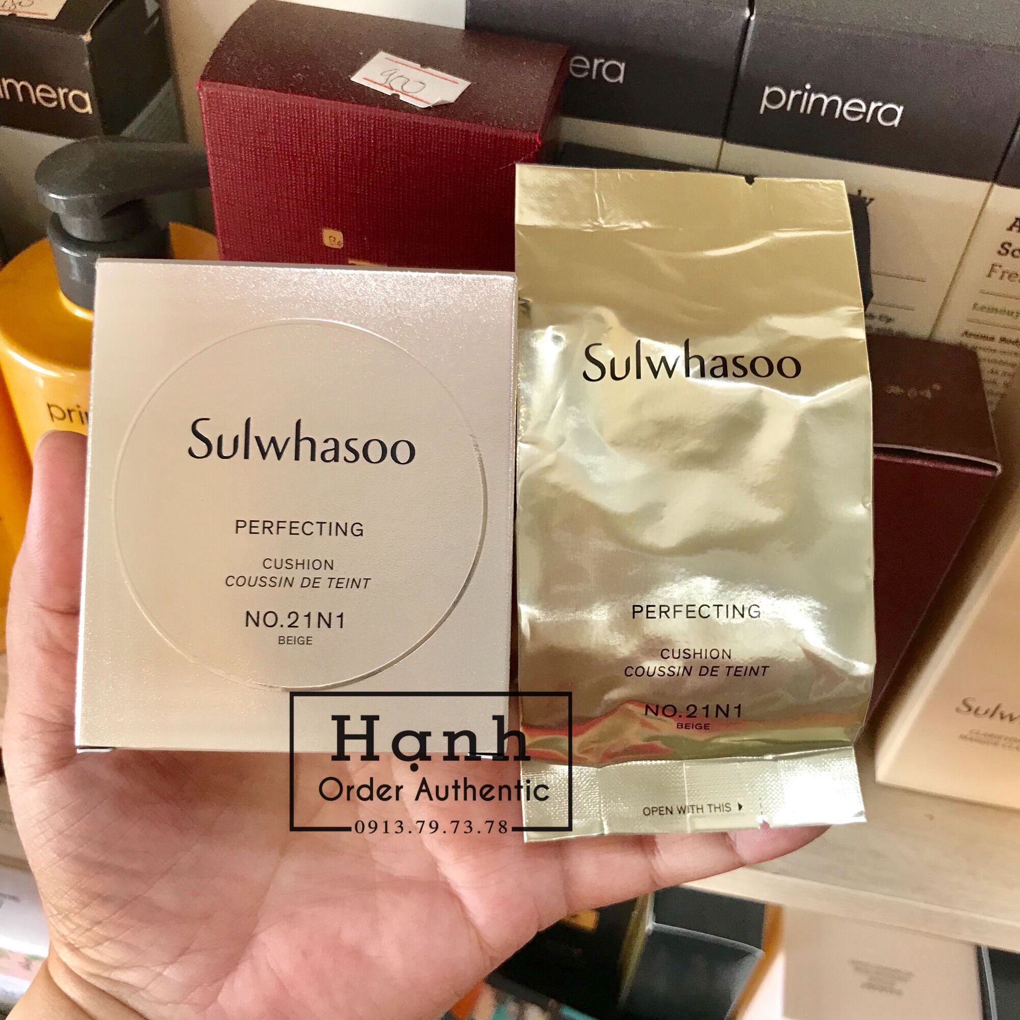 Lõi phấn nước Sulwhasoo Perfecting Cushion full 15g Tone 21