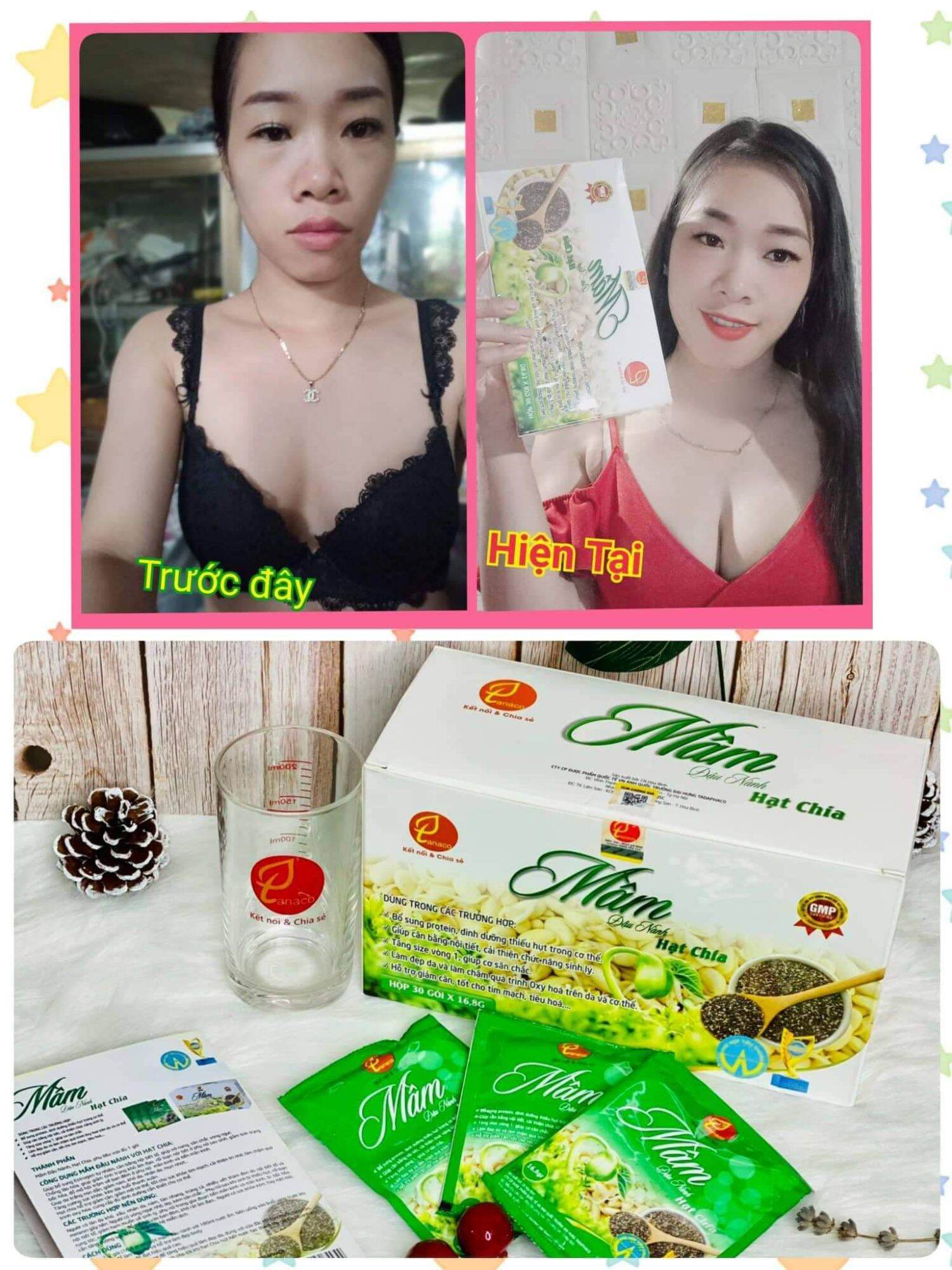 Mầm đậu nành hạt chia