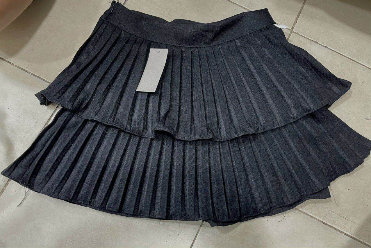 CHÂN VÁY HAI TẦNG XẾP LY NHỎ
