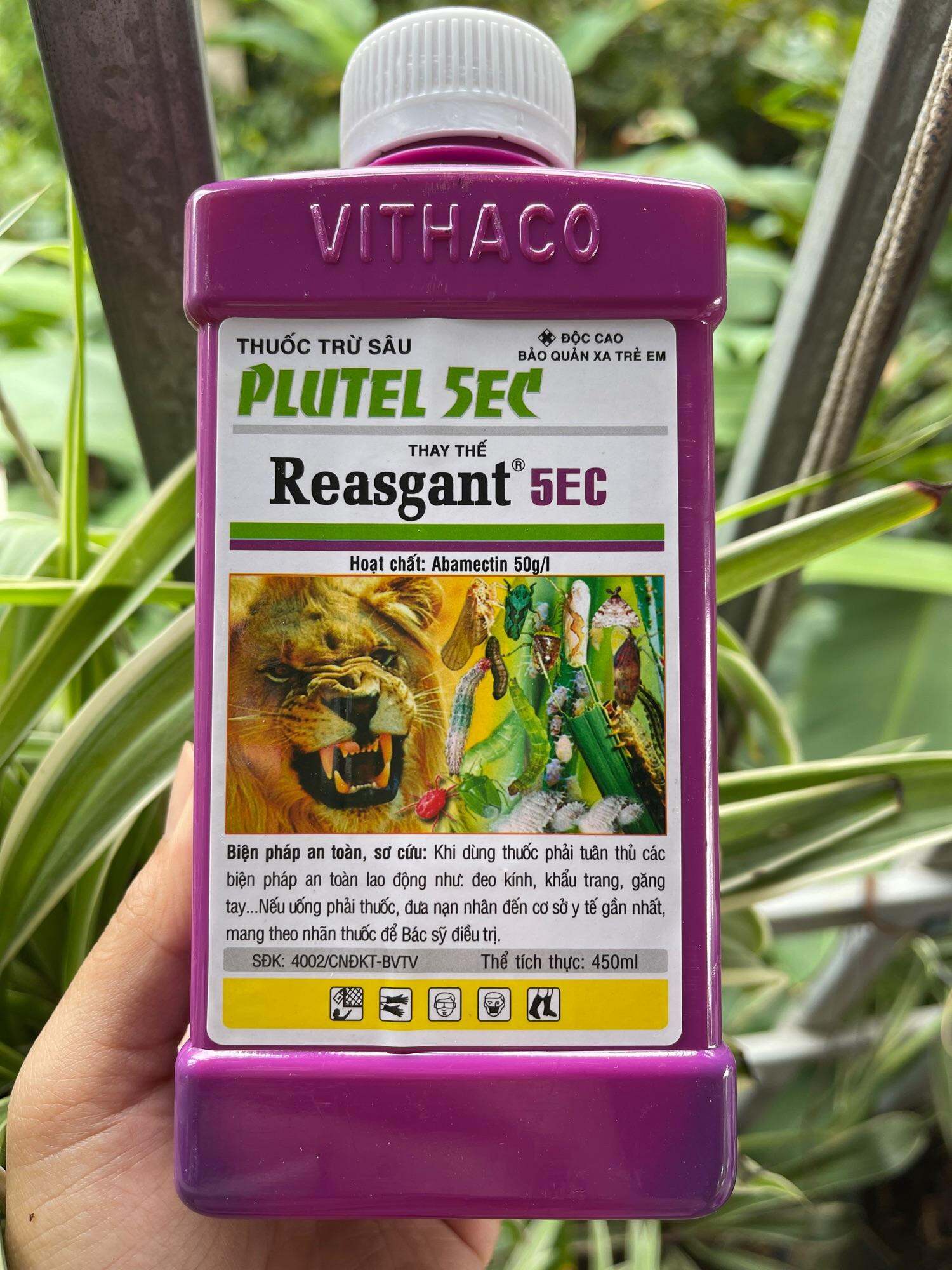 Thuốc trừ sâu Reasgant 5.0 EC Nước đỏ- 450ml- Thuốc trừ sâu sinh học đa năng diệt trừ nhiều loại sâu bệnh hại- Năm Bưu