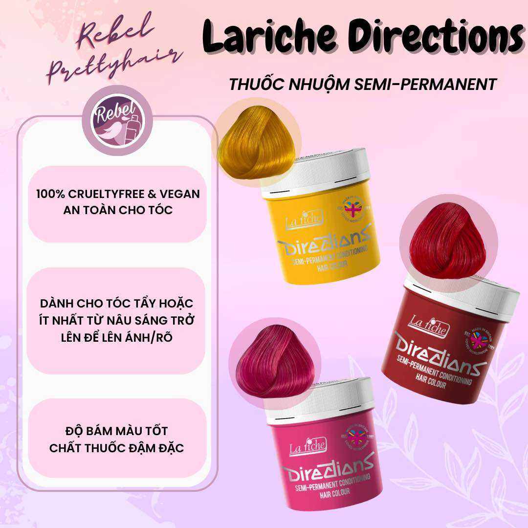 Thuốc nhuộm tóc La Riche Directions dạng Semi-permanent - Rebelprettyhair
