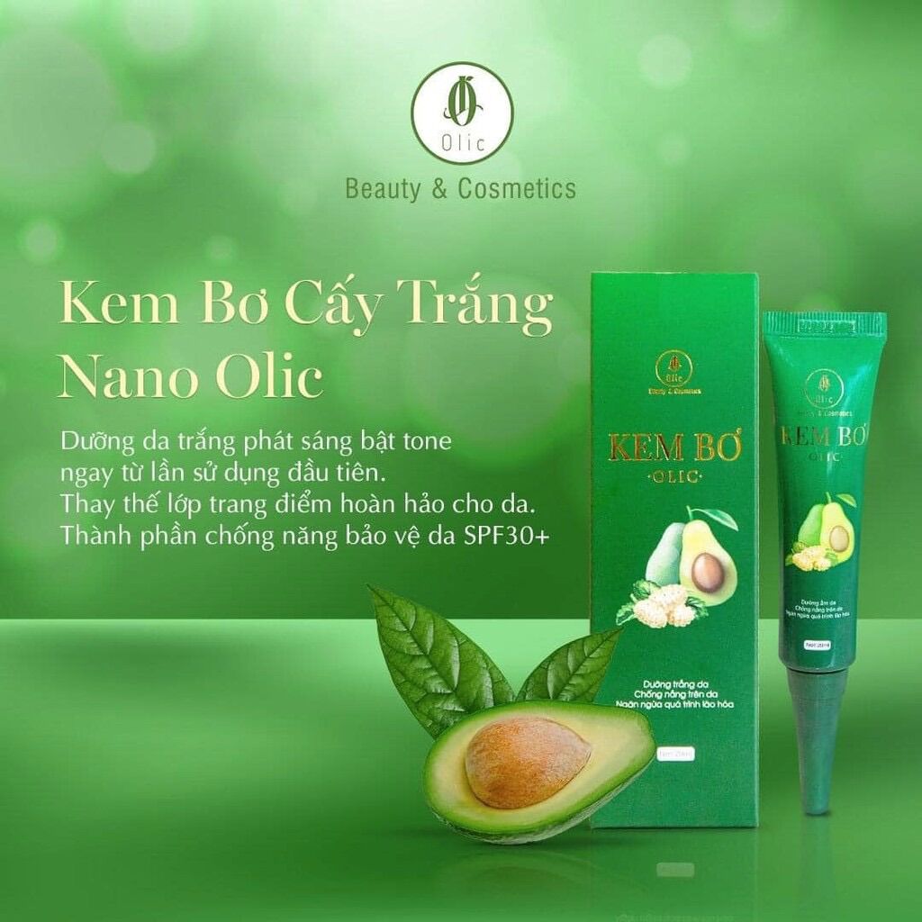 [CHÍNH HÃNG] KEM BƠ CẤY TRẮNG NANO OLIC MẪU MỚI