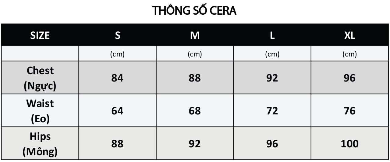 CERA - Quần shorts phối dây cột màu trắng