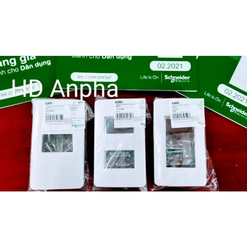 Công tắc, Ổ cắm, Mặt Concept Schneider size S