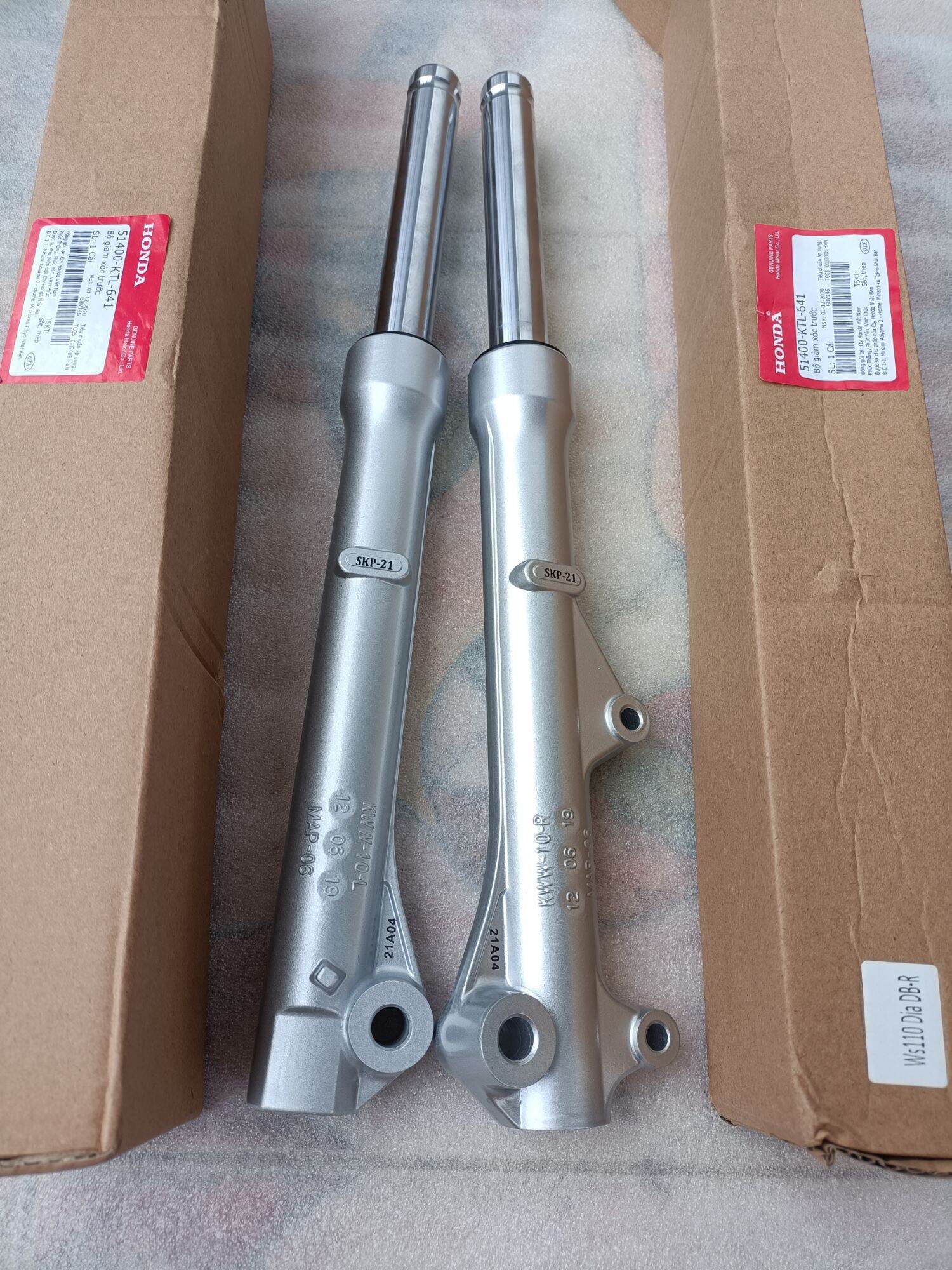 Phuộc trước xe Ws110 ( phanh đùm hoặc đĩa)