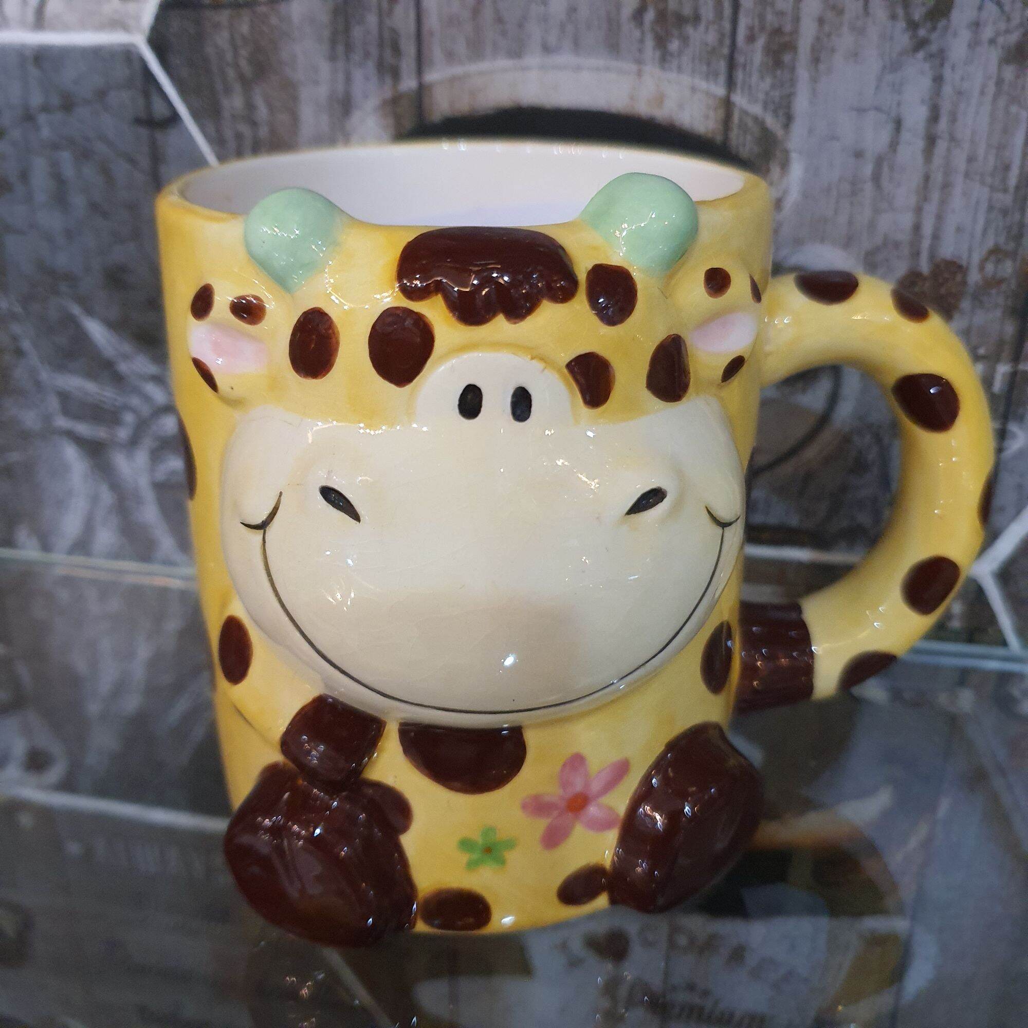 Ly gốm sứ 700ml lớn 3D Sculpted Ceramic Mug