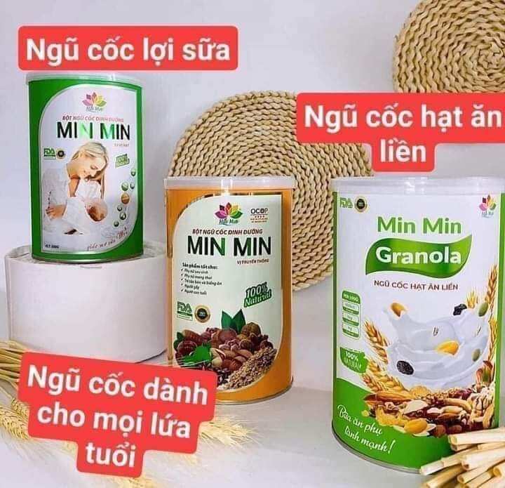 0Granola Min Min Siêu Hạt Dinh Dưỡng, Ngũ Cốc ăn kiêng 1 hộp 500gr