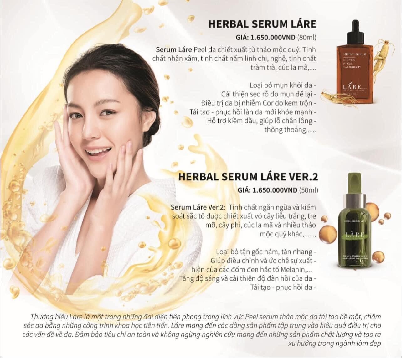 Serum Thảo mộc thanh dược Lare Ver. 2 (nguyên hộp 50ml)