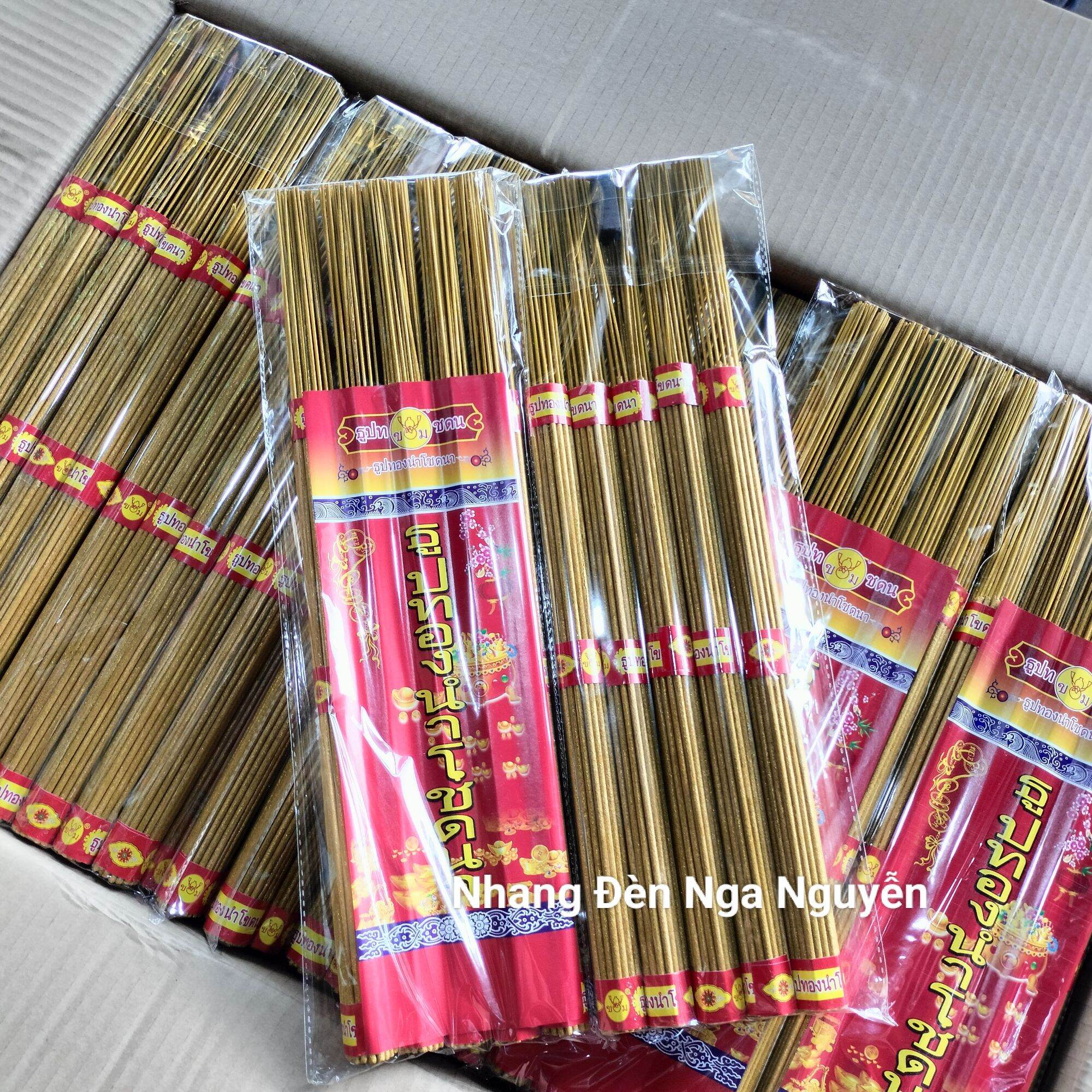 Nhang cuộn tàn vàng số 6 tặng kèm nhang số/Nhang Thần Tài Thái Lan