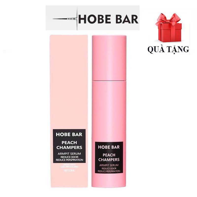 Lăn khử mùi HOBEBAR 20ml hương đào ngăn tiết mồ hôi giúp trắng sáng và giữ khô thoáng, khử mùi cho v