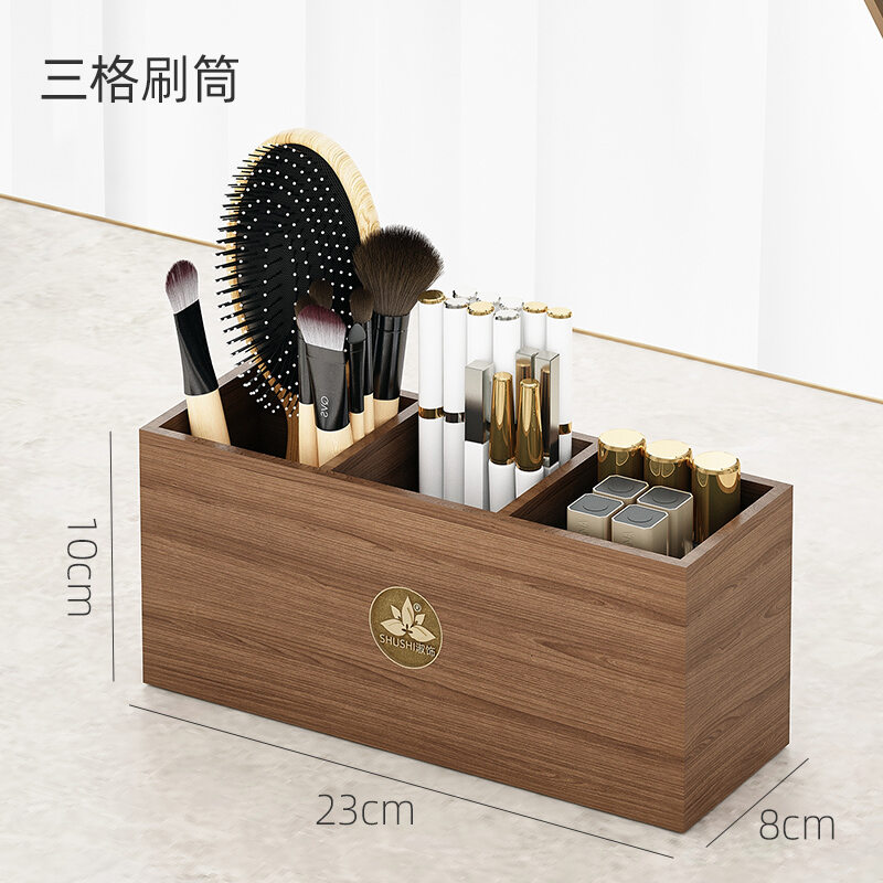 Ống đựng cọ trang điểm để bàn ống đựng đồ bàn trang điểm gia dụng sức chứa lớn hộp đựng đồ mỹ phẩm ống đựng cọ trang điểm ống bút văn phòng phẩm