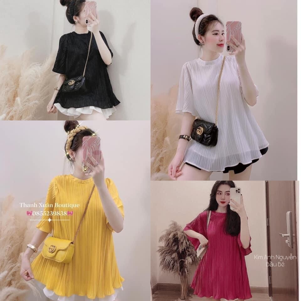 Áo bầu dập ly mùa hè siêu mát