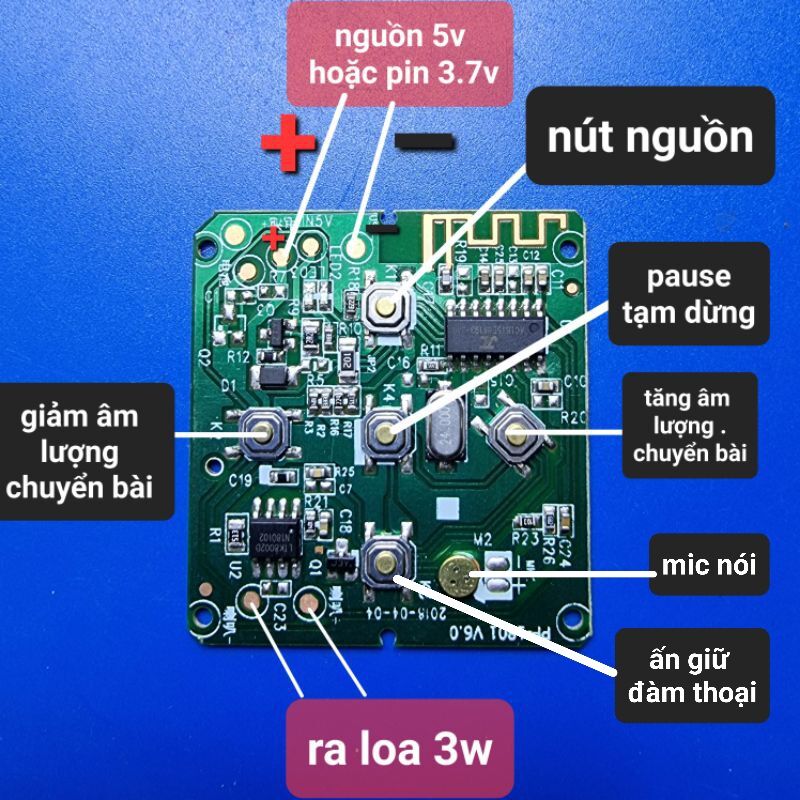 mạch loa bluetooth 3w giá rẻ