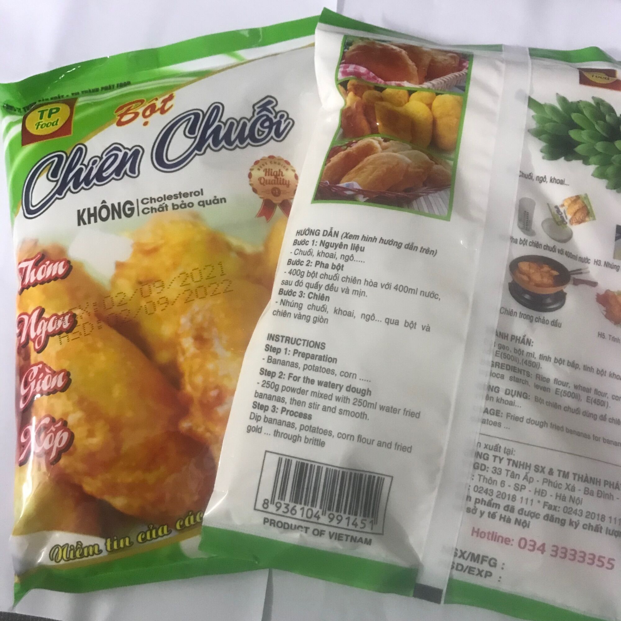 Bột chiên CHUỐI Thành Phát thơm ngon giòn xốp