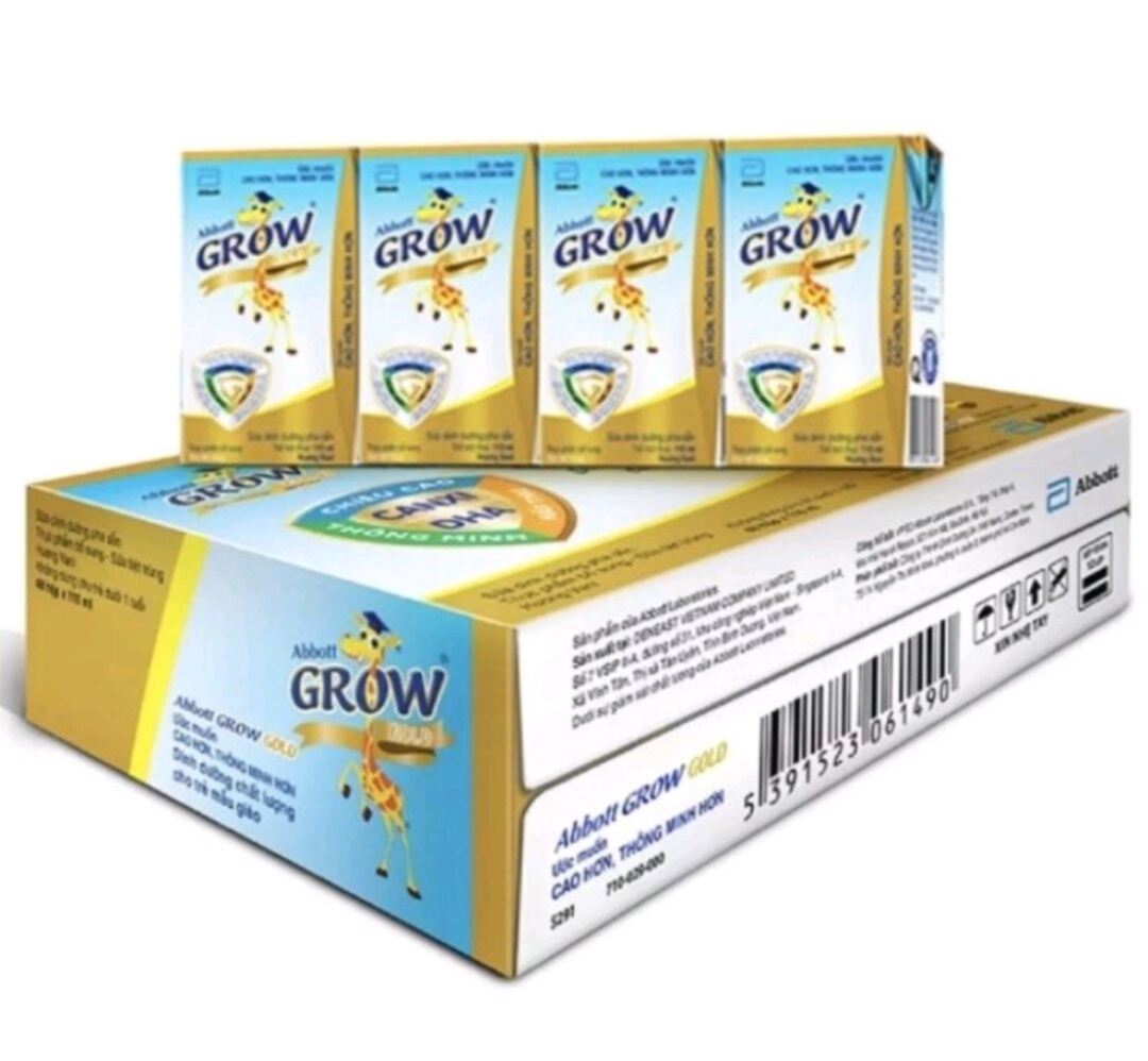 Thùng 48 hộp sữa bột pha sẵn Abbott GROW Gold, hộp 110ml
