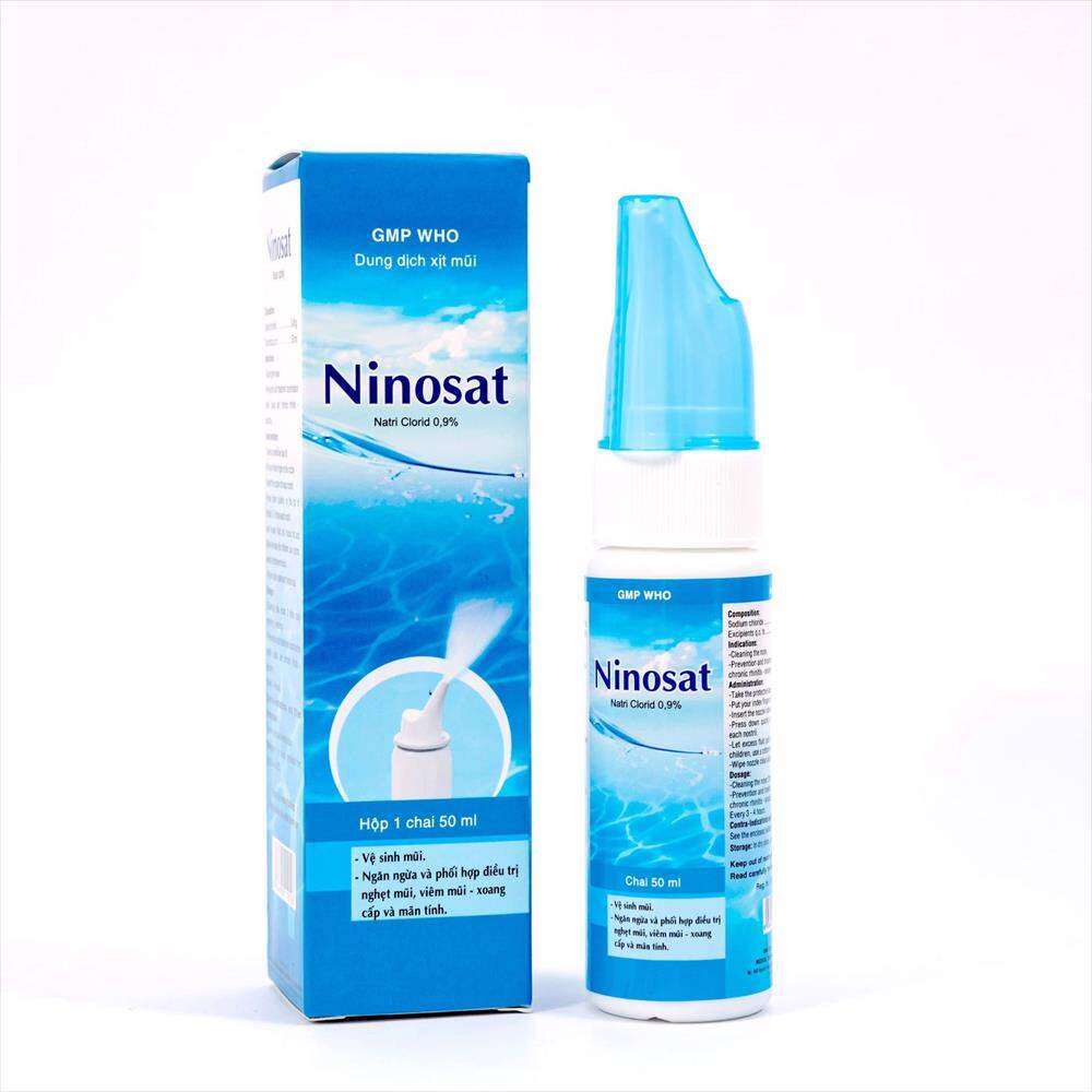 Dung dịch xịt mũi ninosat chai 50ml