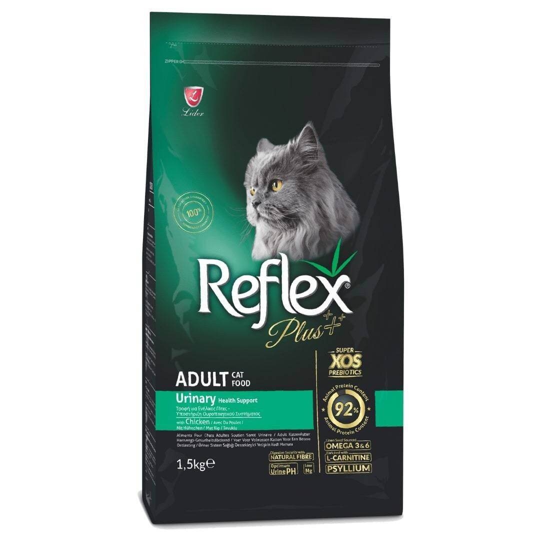 Reflex plus adult 
cat food urinary 
chicken