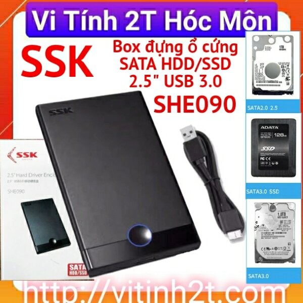 HDD Box 2.5 SSK SHE 090 Sata 3.0 - Hàng chính hãng, Full Box