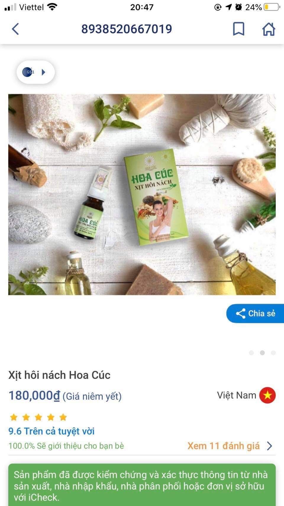XỊT HÔI NÁCH HOA CÚC