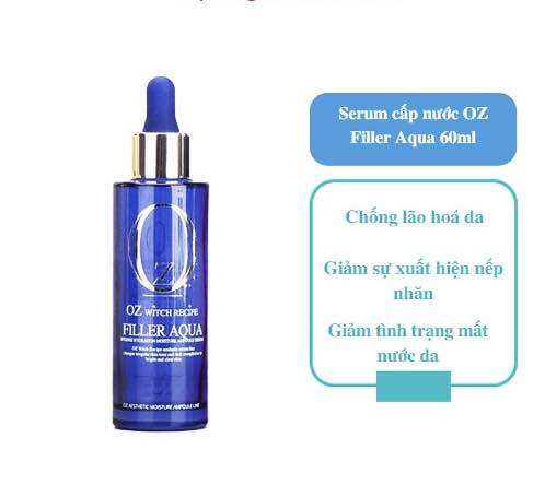 Serum cấp nước OZ Filler Aqua 60ml, giữ ẩm và cân bằng độ ẩm cho da 60ml