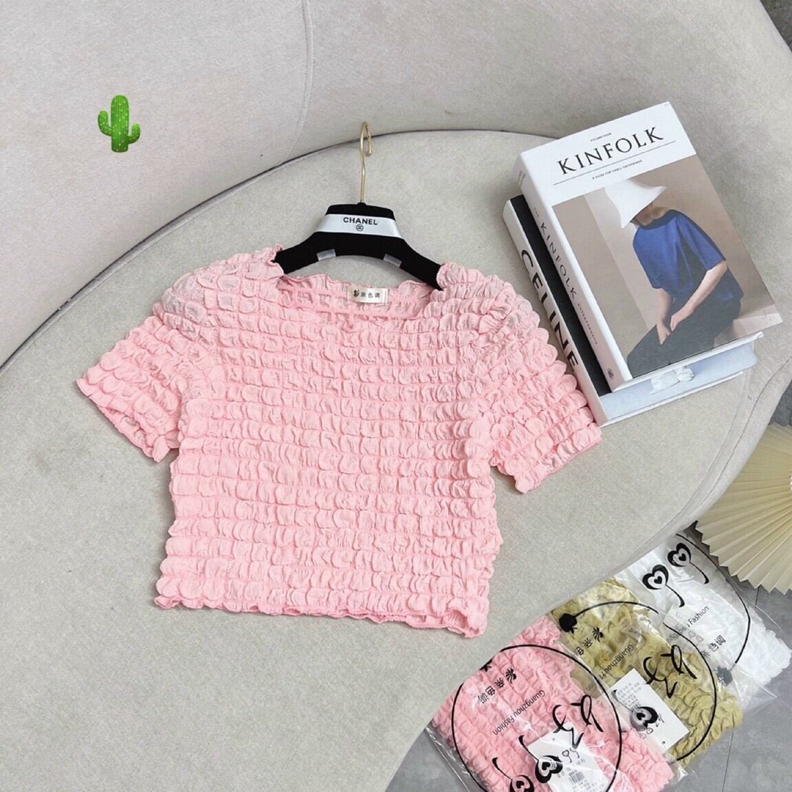ÁO CROP TOP BÔNG XỐP KIỂU