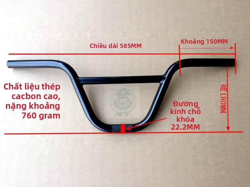 Tay Cầm Xe Đạp Đường Phố BMX Chất Liệu Thép Carbon Cao
