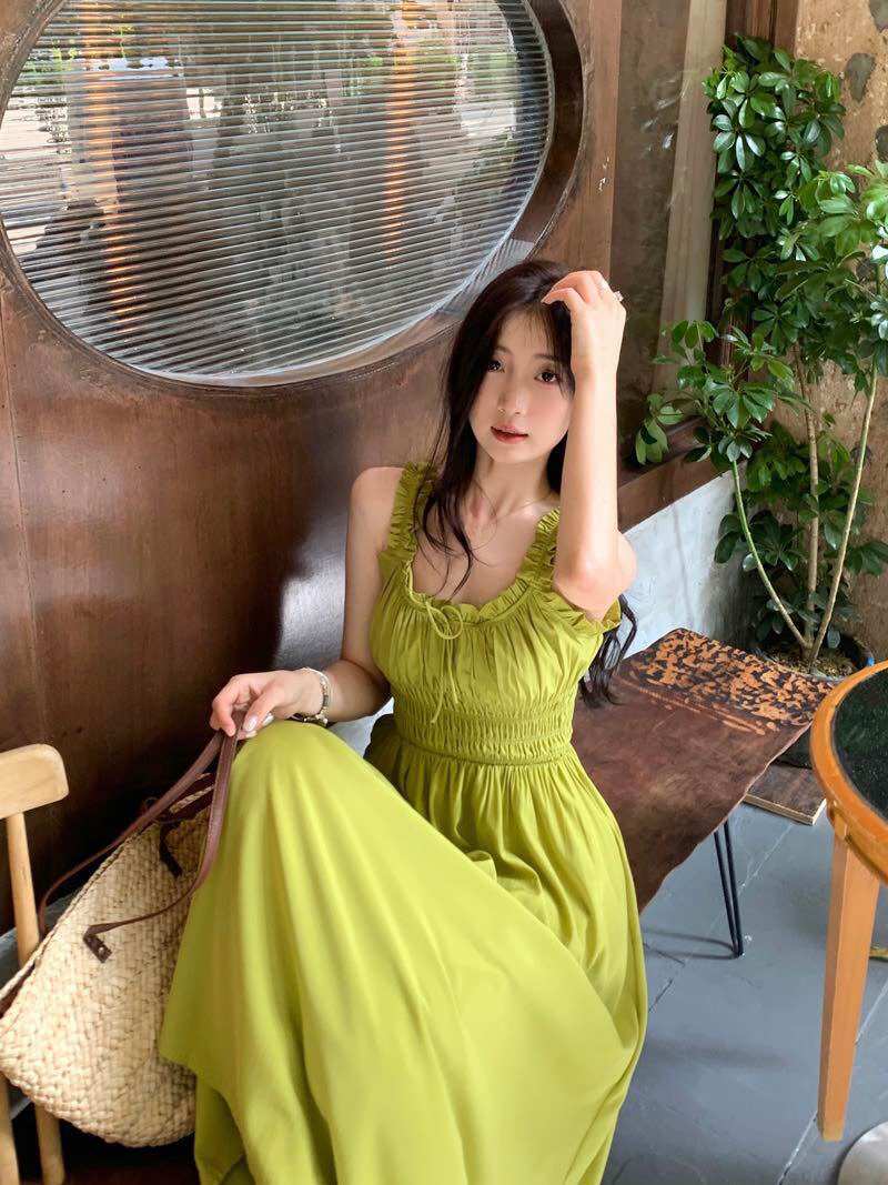 Đầm maxi xuông sát nách bèo BG