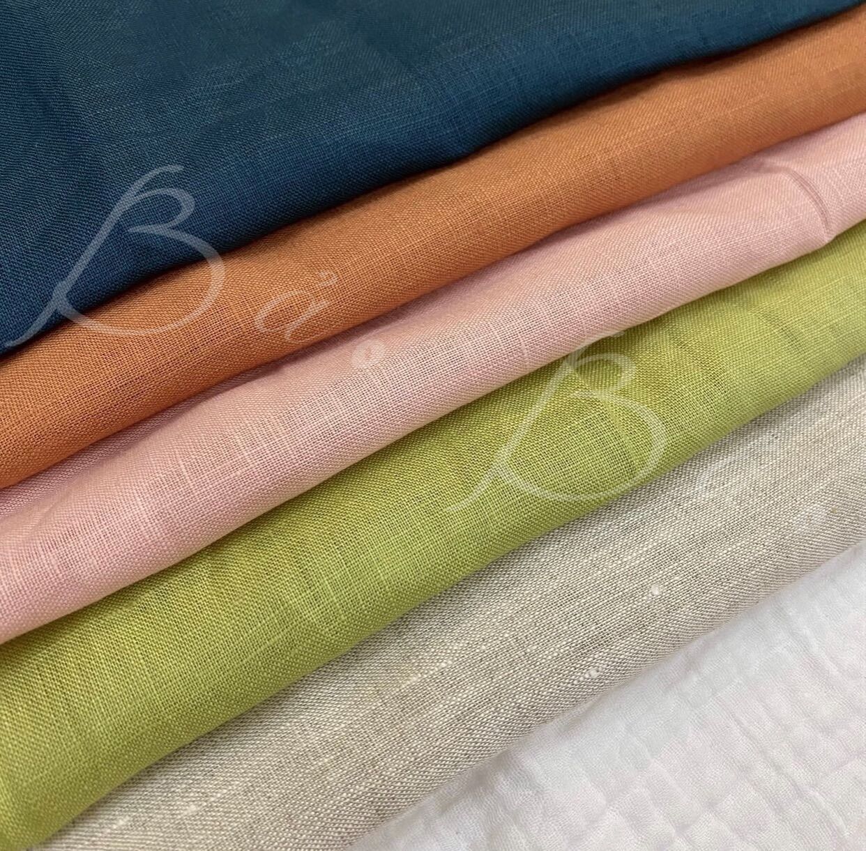 Vải Linen Tưng Premium/Pure Linen Tông Vintage Khổ 1m40