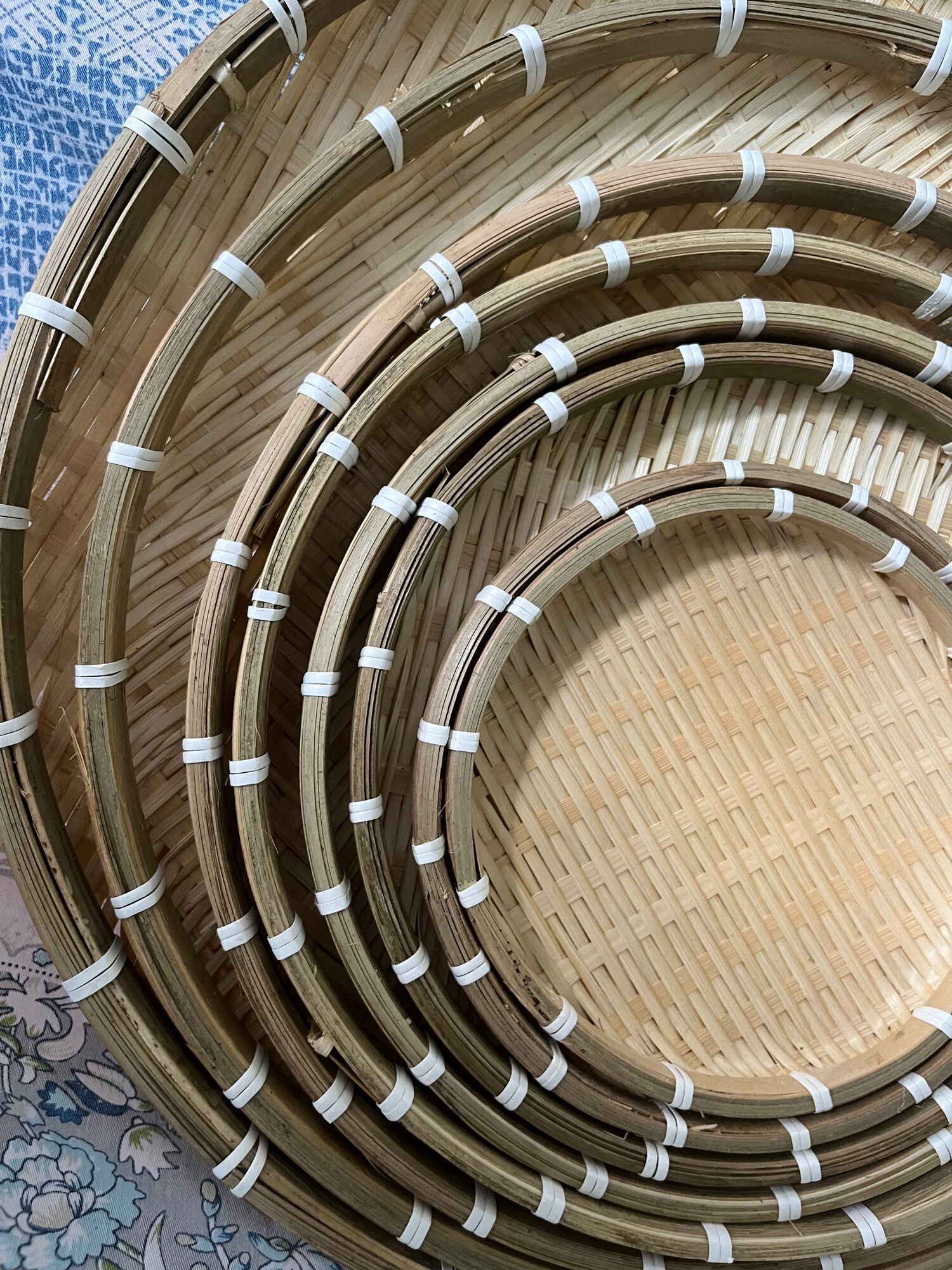 Mẹt Tre Trắng Bền [ Loại 5 ] , rẻ , mẹt trang trí , decor