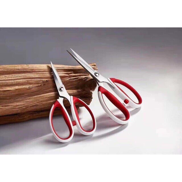 Kéo mổ túi hiệu Pin màu trắng đỏ ma 4083 lưỡi thép không rỉ sử dụng mổ túi hoặc đồ gia dụng