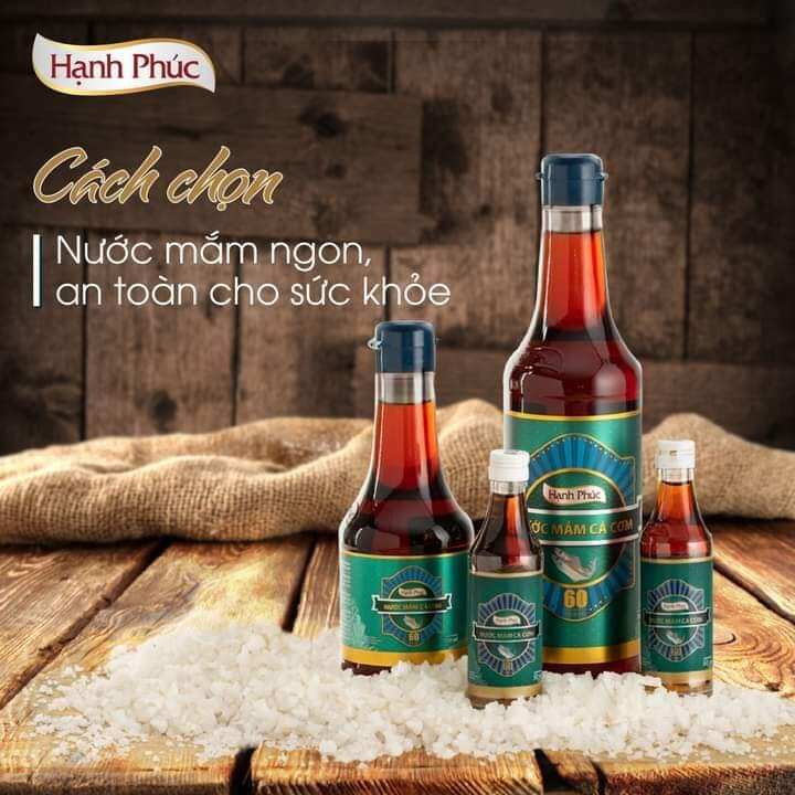 Nước Mắm Hạnh Phúc Cá Cơm 60° đạm (500 ml)