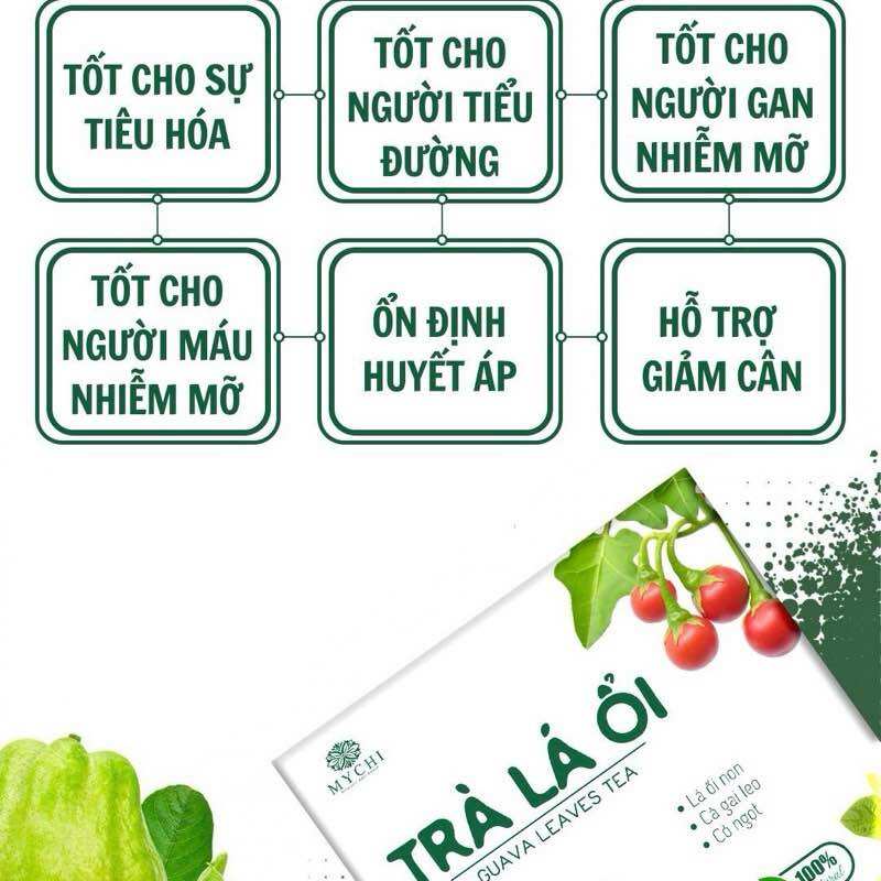 Trà Lá Ổi Mychi 30 Gói - Trà Túi Lọc