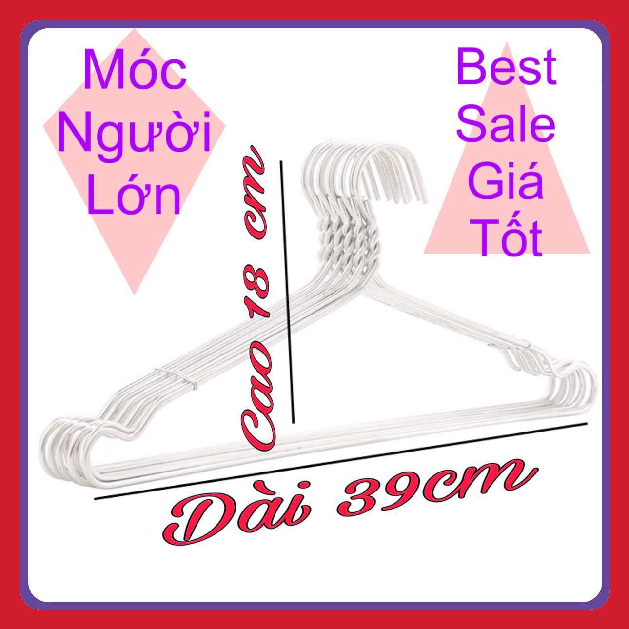 M1’7 kggiá tại xưởng 50 hoặc 100 chiếc móc phơi đồ người lớn siêu chất , móc treo đồ tiện dụng giá rẻ tiết kiệm