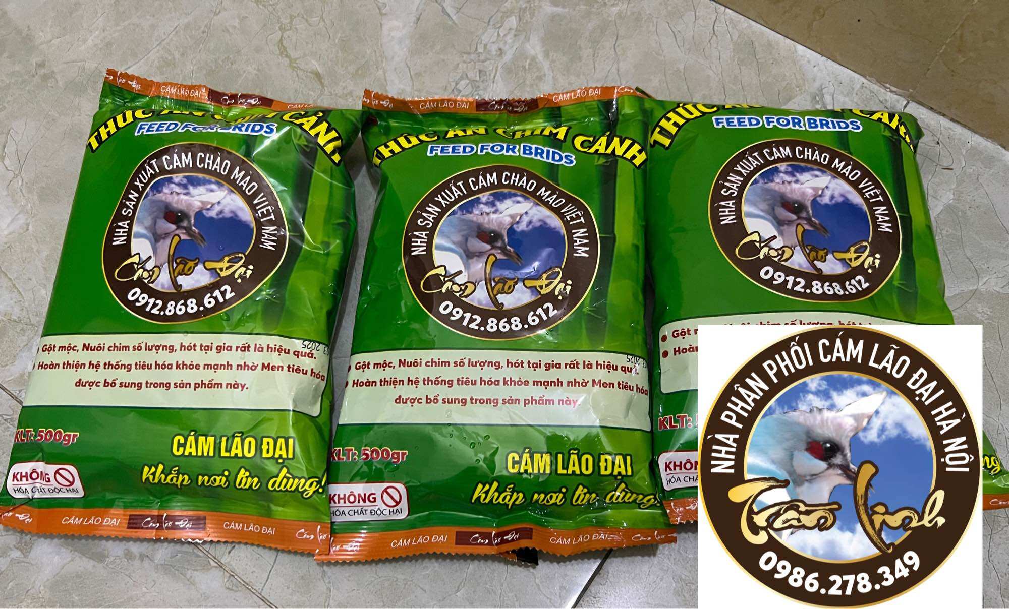 Combo 5 tặng 1 - cám chim cảnh tổng hợp - lão đại