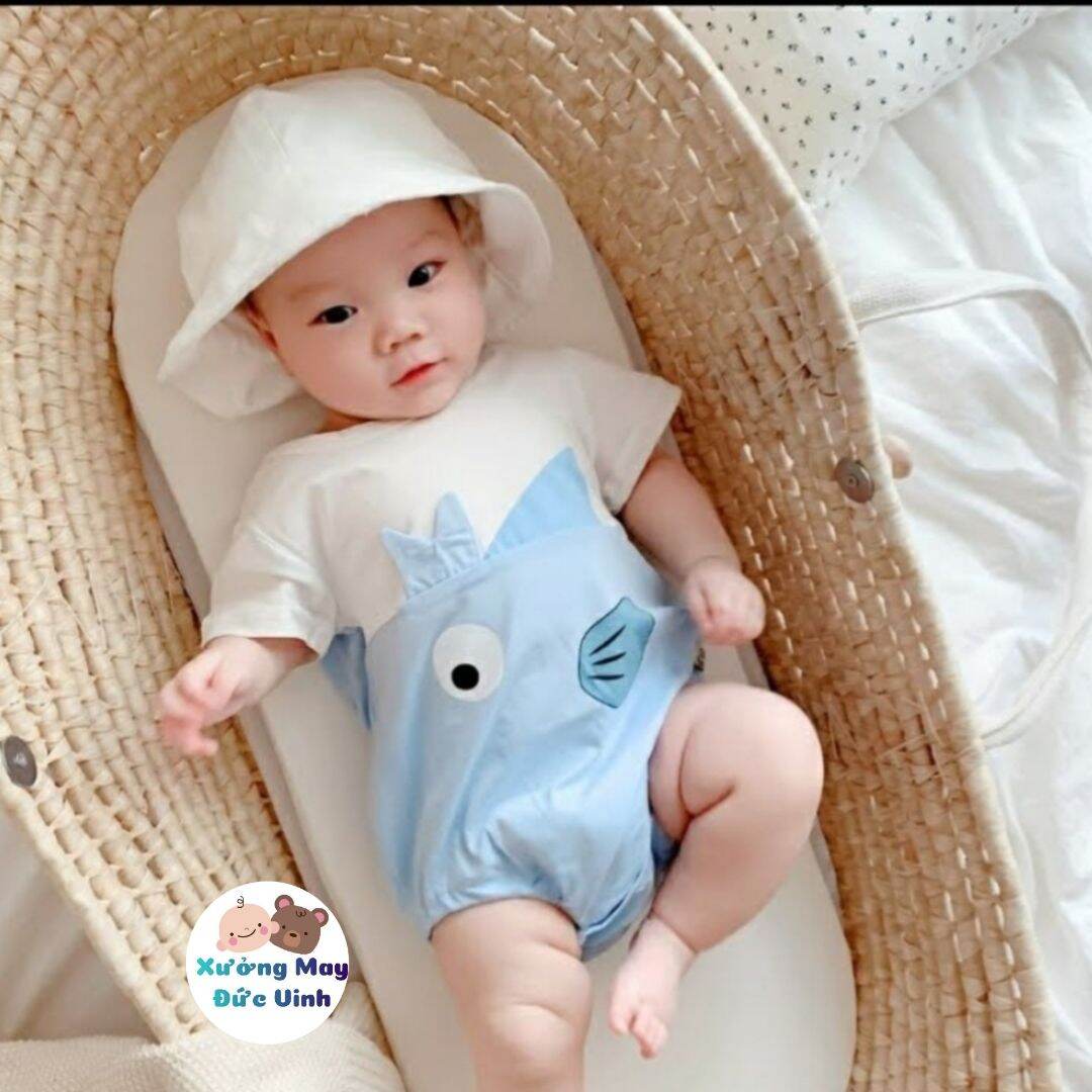 bộ bodysuit tôm cua cá cho bé trai /gái