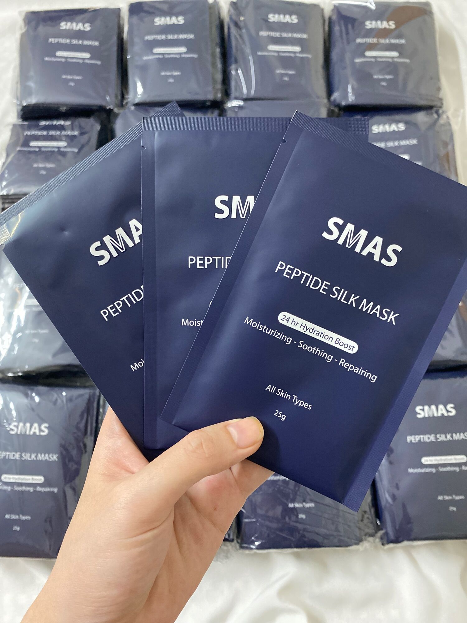Mặt nạ smas peptide silk mask 24h hydration boost 25g