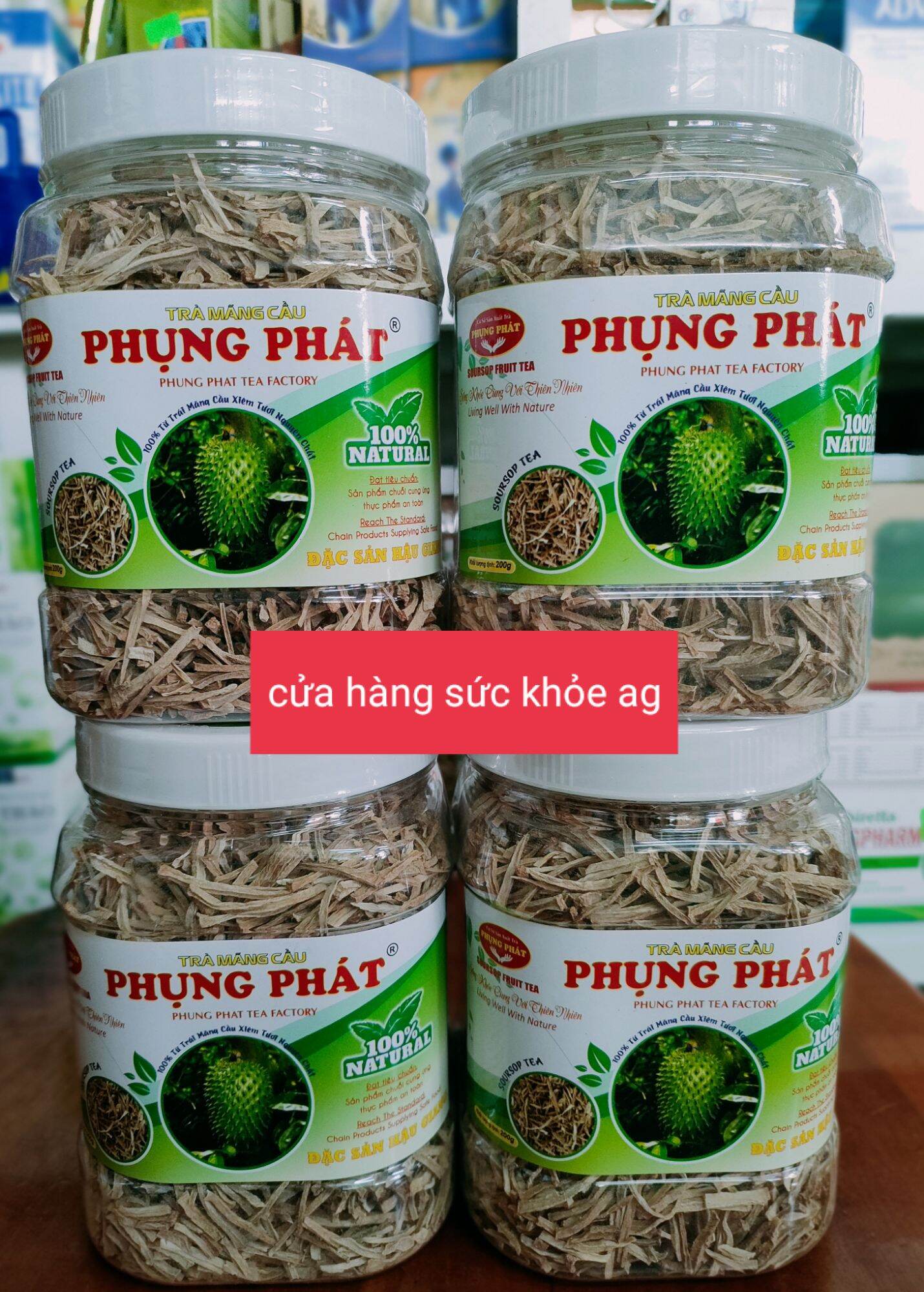 Trà mãng cầu phụng phát_đặc sản hậu giang _ hộp 200g