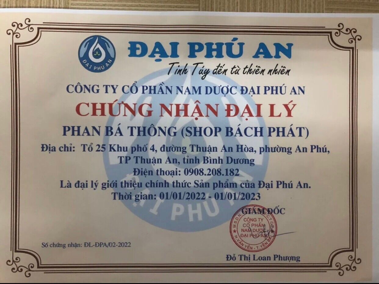 TINH DẦU THỰC VẬT ĐẠI PHÚ AN 15ML ( Chính Hãng)