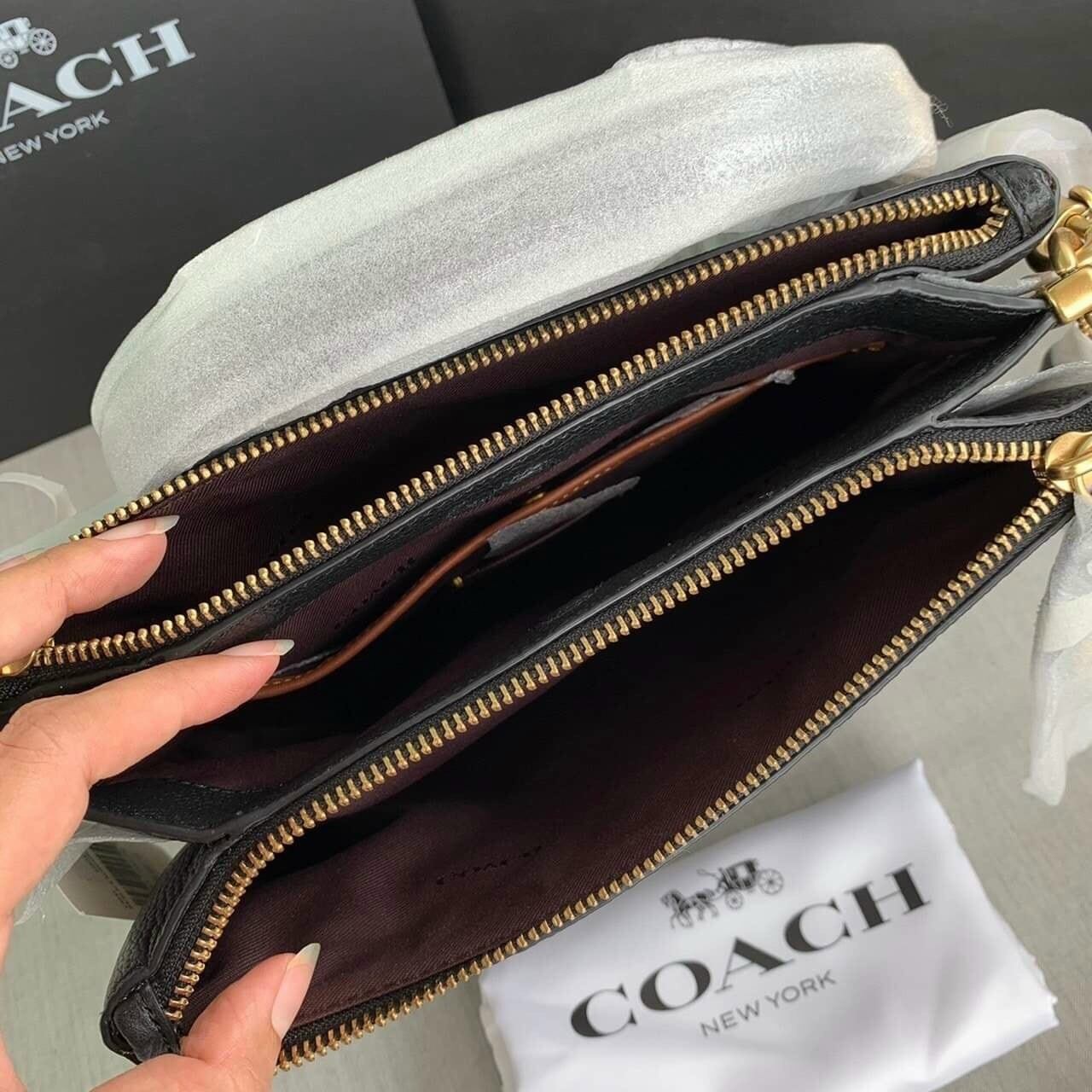 Túi C.OACH - Double Zip công sở sang trọng